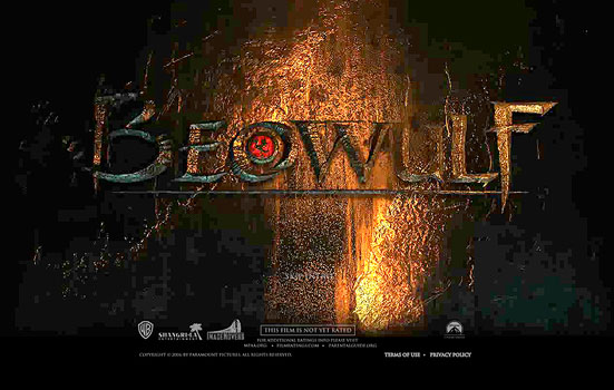 The Beowulf splash screen